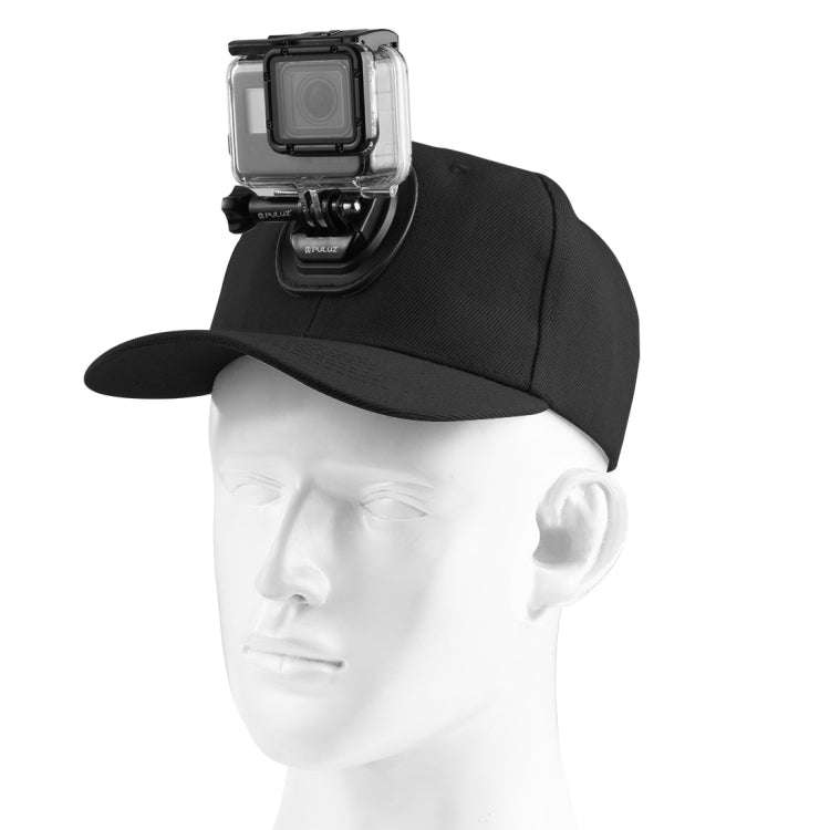 PULUZ Baseball Hat with J-Hook Buckle Mount & Screw for GoPro, DJI OSMO Action and Other Action C...
