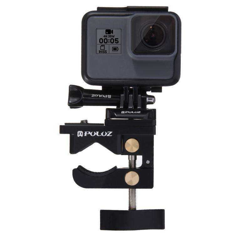 PULUZ Aluminium Alloy Mount Universal Fixing Clamp for GoPro, Insta360, DJI and Other Action Cameras