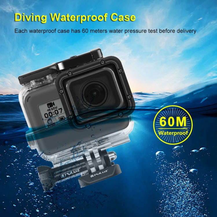 PULUZ for GoPro HERO(2018) / HERO7 Black /6 /5 60m Underwater Waterproof Housing Diving Protectiv...