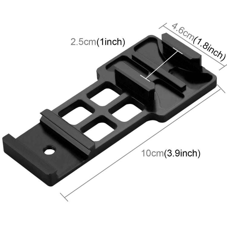 PULUZ Cantilever Gun Rail Side Mount for GoPro, Insta360, DJI and Other Action Cameras