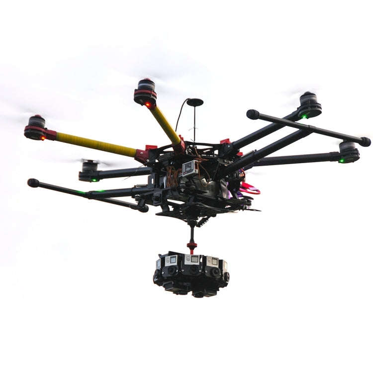 PULUZ  8 in 1 All View Panorama Frame CNC Aluminum Alloy Protective Cage with Screw for GoPro HER...