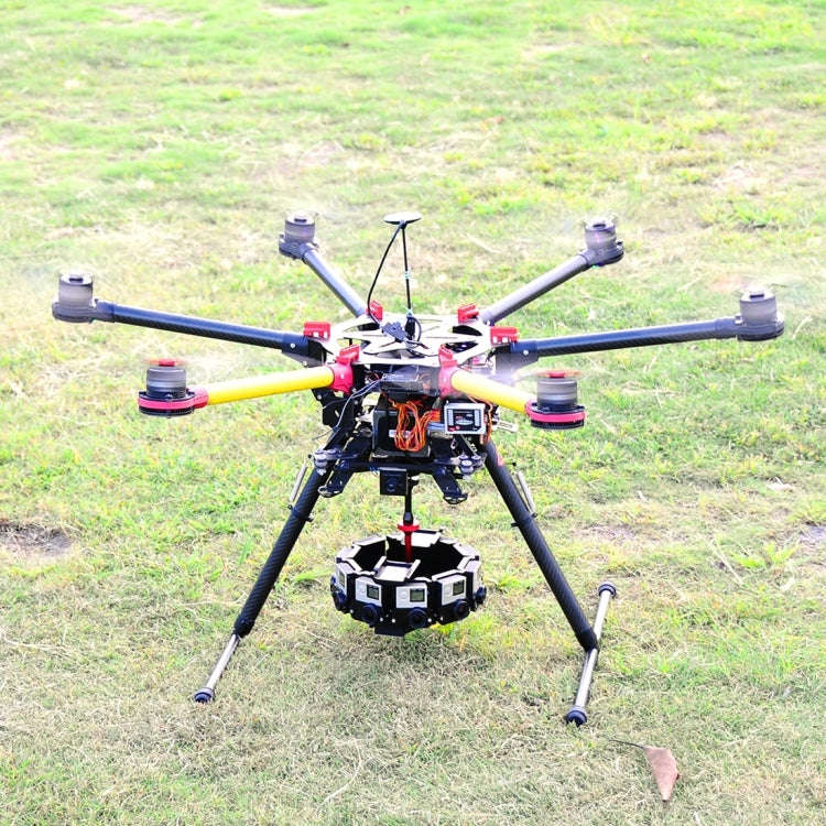 PULUZ  8 in 1 All View Panorama Frame CNC Aluminum Alloy Protective Cage with Screw for GoPro HER...