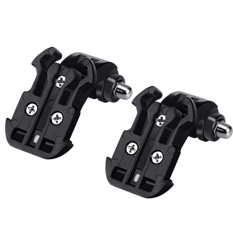 2 PCS PULUZ Black Vertical Surface J-Hook Buckle Mount Set for PULUZ Action Sports Cameras Jaws F...