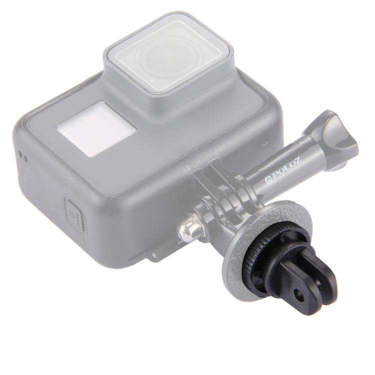 PULUZ Mini Size 1/4 inch Screw Tripod Mount Adapter for GoPro, Insta360, DJI and Other Action Cam...
