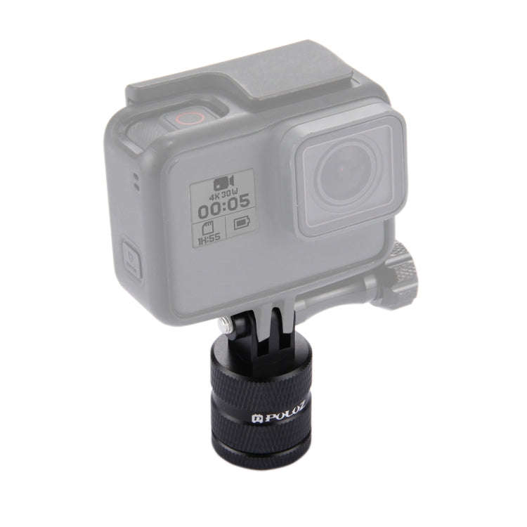 PULUZ 1/4 Inch Screw Hole Tripod Mount CNC Adapter for GoPro, Insta360, DJI and Other Action Cameras