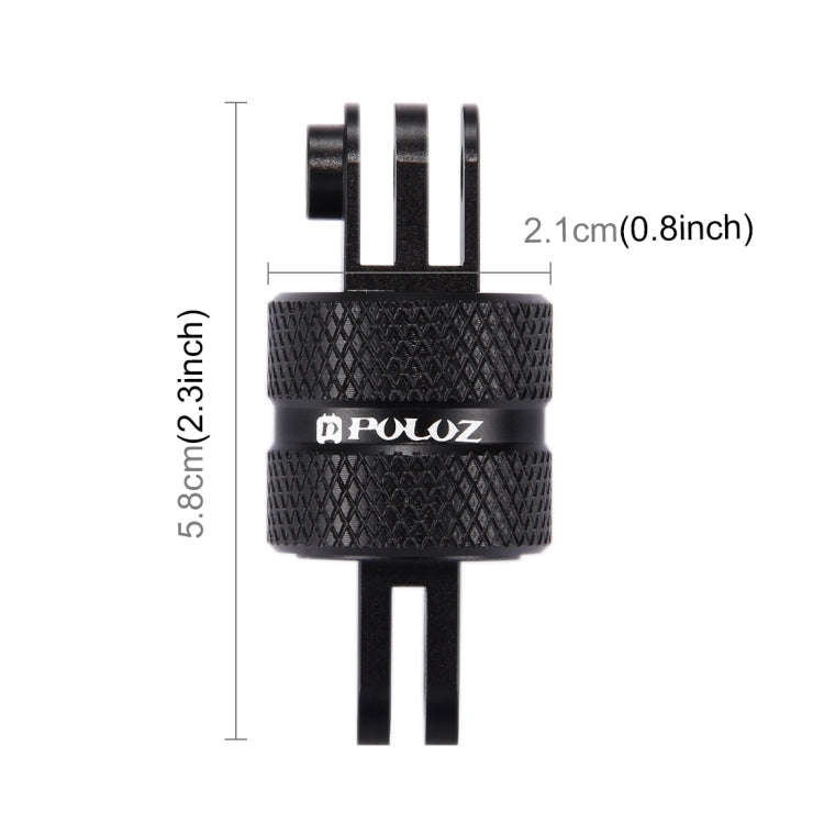 PULUZ 360 Degree Rotation CNC Swivel Pivot Extension Arm Tripod Mount for GoPro, Insta360, DJI an...