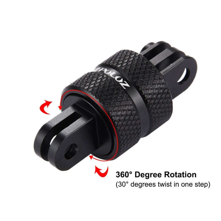 PULUZ 360 Degree Rotation CNC Swivel Pivot Extension Arm Tripod Mount for GoPro, Insta360, DJI an...