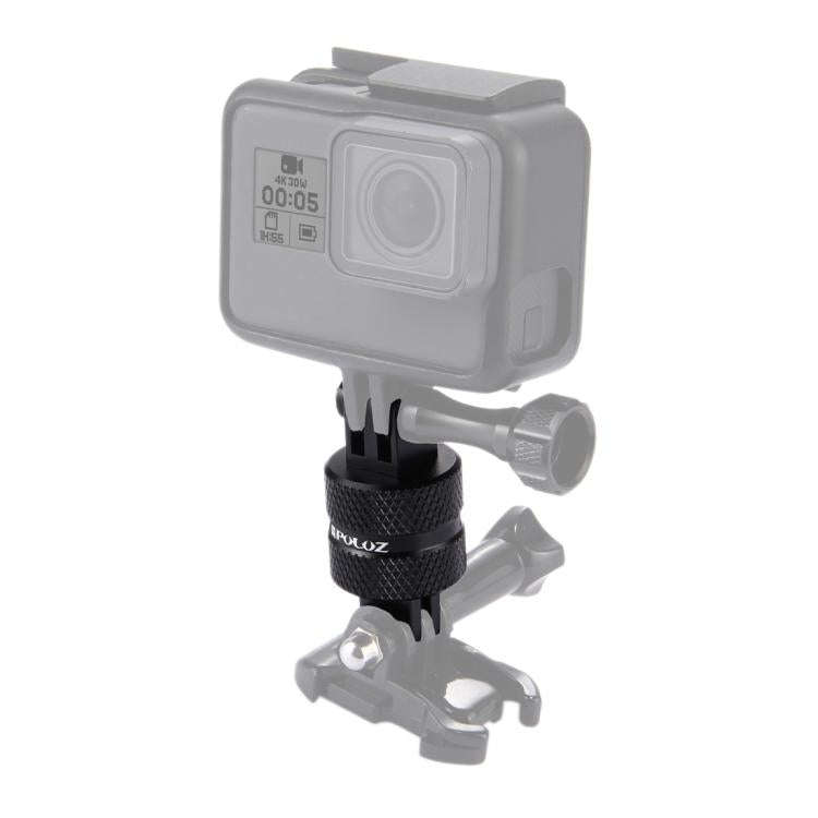 PULUZ 360 Degree Rotation CNC Swivel Pivot Extension Arm Tripod Mount for GoPro, Insta360, DJI an...