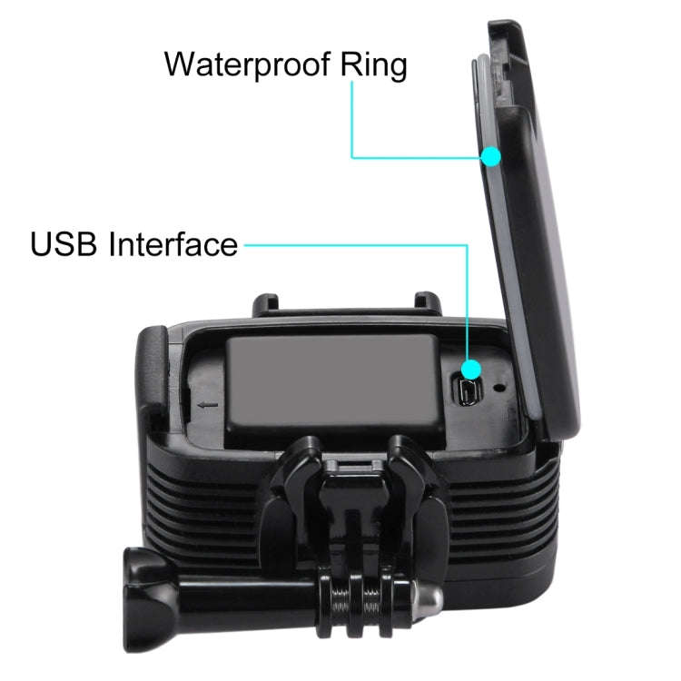 PULUZ 20 LEDs 40m Waterproof IPX8 Studio Light Video & Photo Light with Hot Shoe Base Adapter & Q...