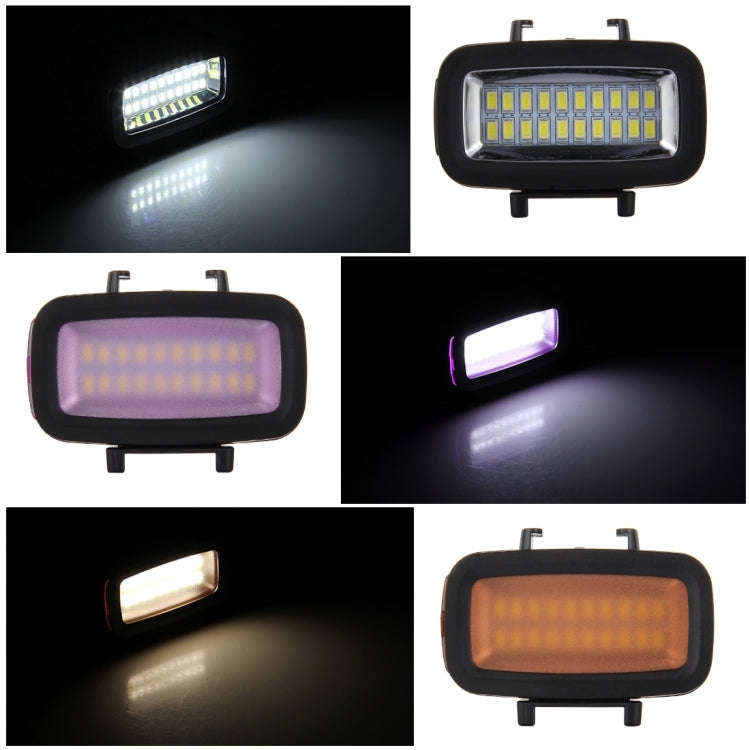 PULUZ 20 LEDs 40m Waterproof IPX8 Studio Light Video & Photo Light with Hot Shoe Base Adapter & Q...