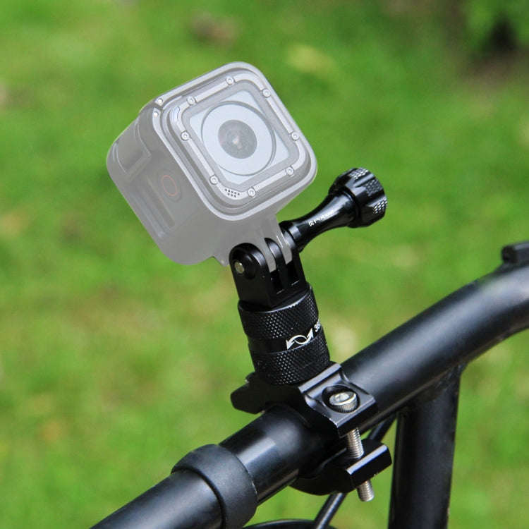 PULUZ 360 Degree Rotation Bike Aluminum Handlebar Adapter Mount with Screw for GoPro, Insta360, D...