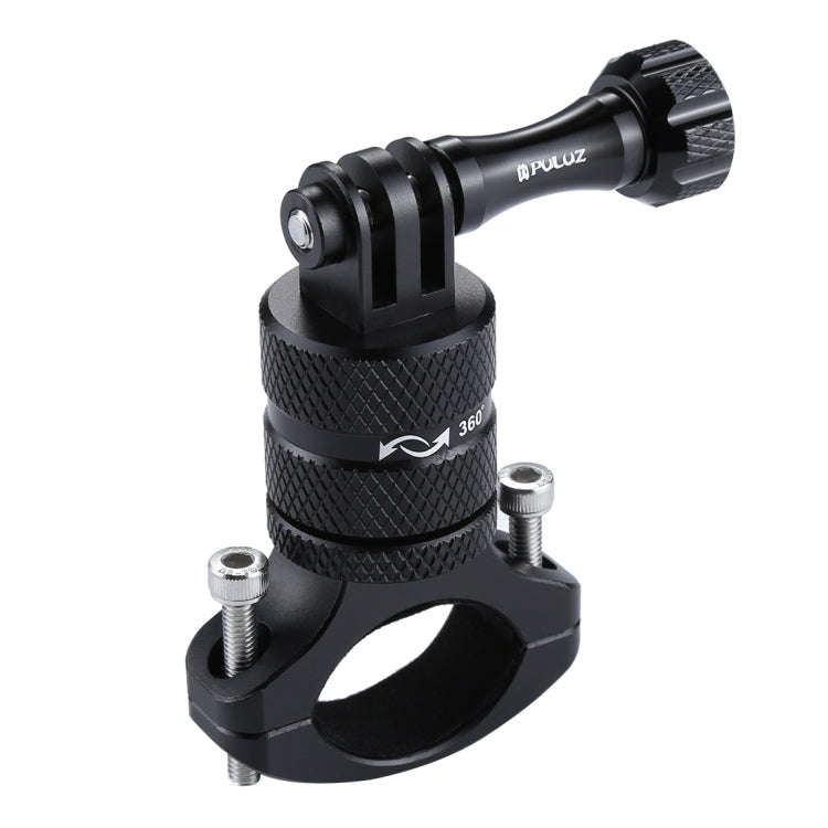 PULUZ 360 Degree Rotation Bike Aluminum Handlebar Adapter Mount with Screw for GoPro, Insta360, D...