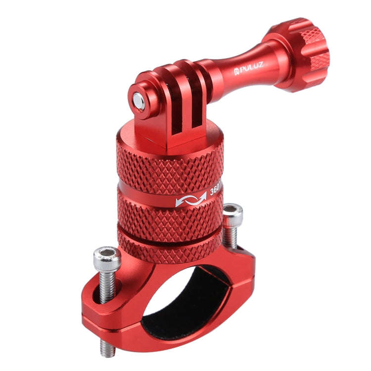 PULUZ 360 Degree Rotation Bike Aluminum Handlebar Adapter Mount with Screw for GoPro, Insta360, D...