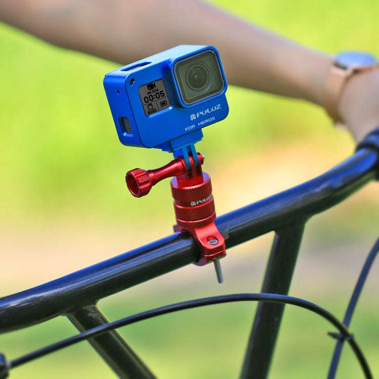 PULUZ 360 Degree Rotation Bike Aluminum Handlebar Adapter Mount with Screw for GoPro, Insta360, D...