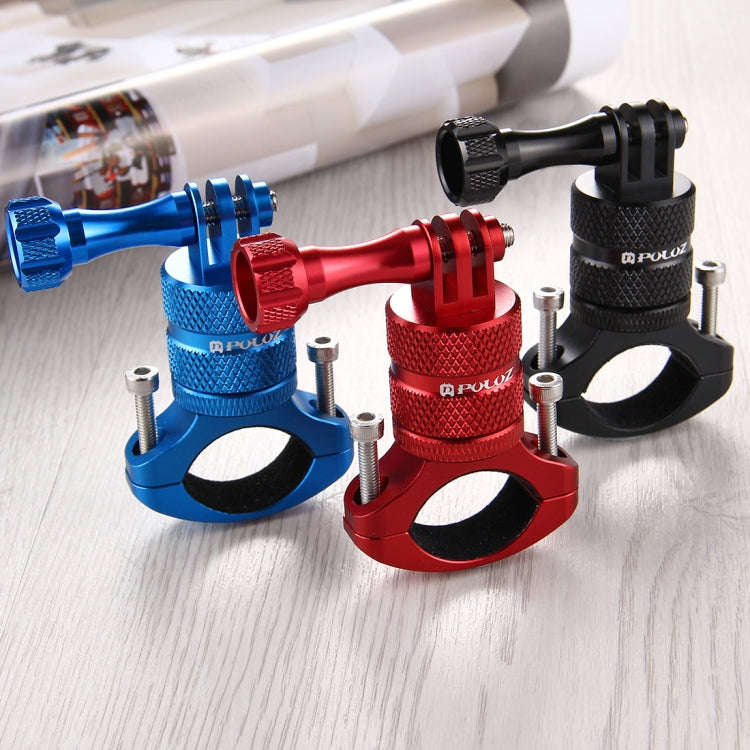 PULUZ 360 Degree Rotation Bike Aluminum Handlebar Adapter Mount with Screw for GoPro, Insta360, D...