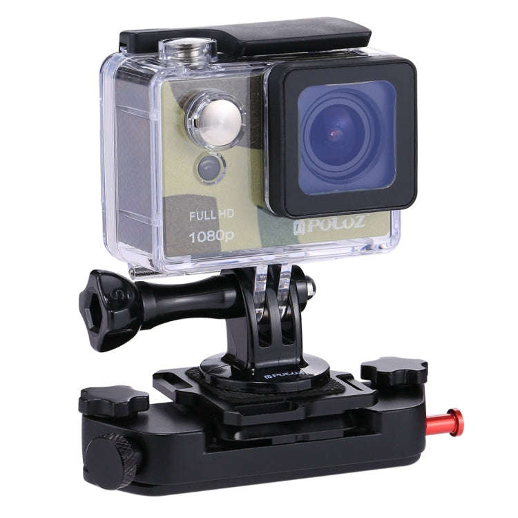 PULUZ Capture Camera Clip Aluminum Alloy Quick Release Clip with Plate(Red)