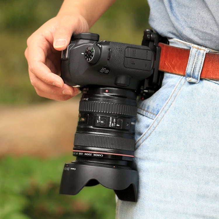 PULUZ Capture Camera Clip Aluminum Alloy Quick Release Clip with Plate(Red)