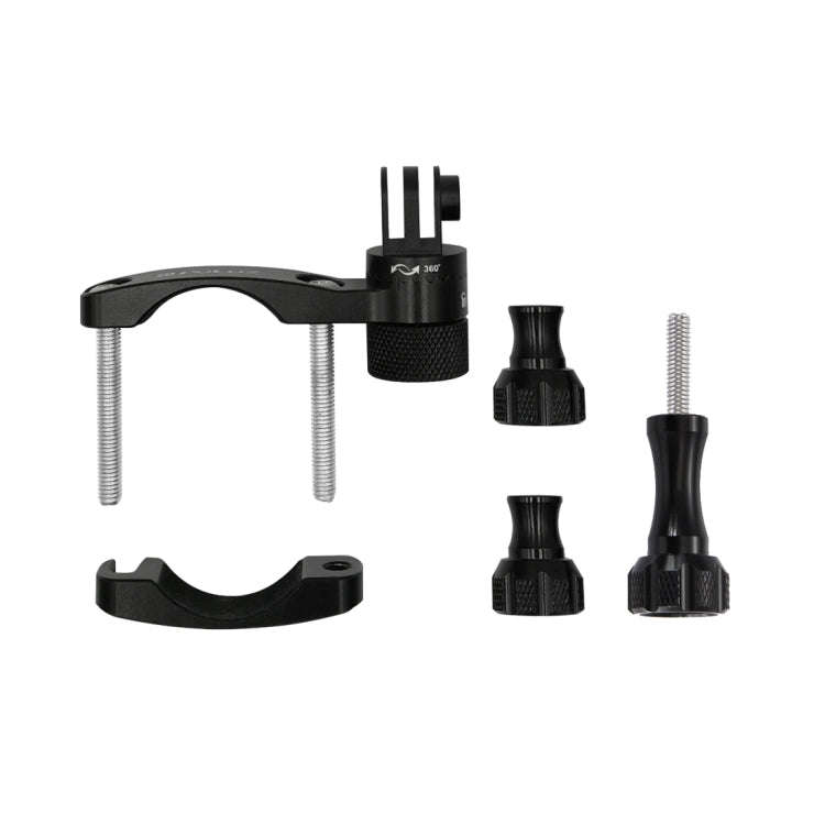 PULUZ 360 Degree Rotation Bike Aluminum Handlebar Adapter Mount with Screw for GoPro, Insta360, D...