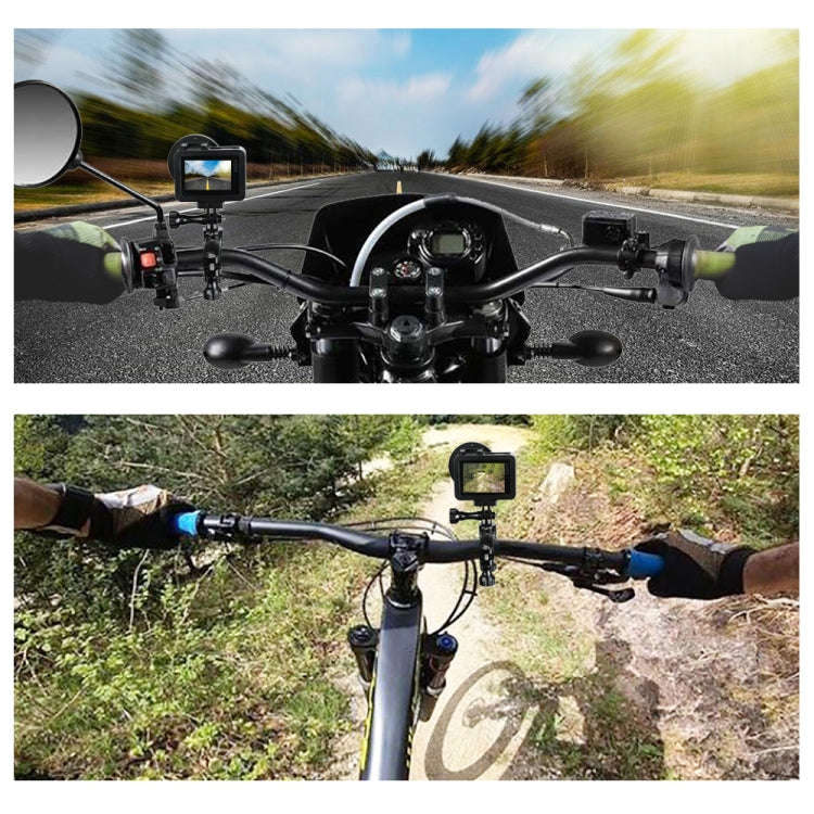 PULUZ 360 Degree Rotation Bike Aluminum Handlebar Adapter Mount with Screw for GoPro, Insta360, D...