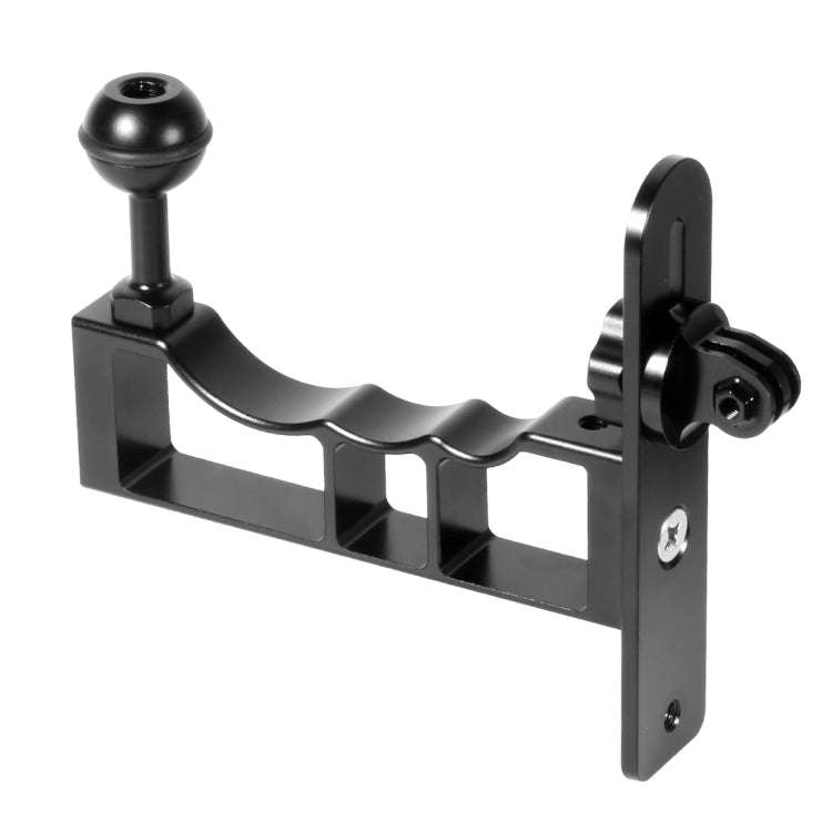 PULUZ CNC Aluminum Single Hand Diving Photography Bracket Handheld Holder, Compatible with DJI Os...