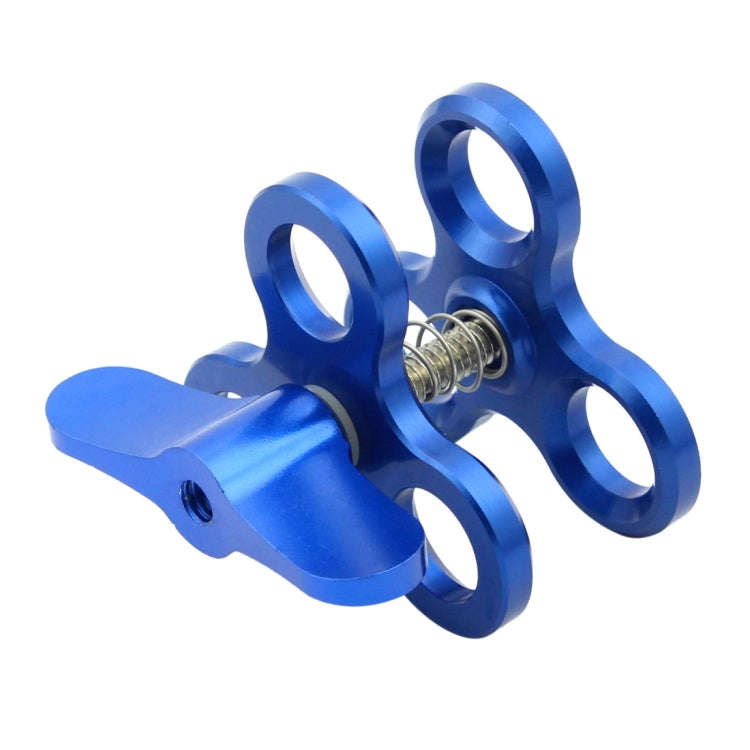 PULUZ Triple Ball Clamp Close Hole Diving Camera Bracket CNC Aluminum Spring Flashlight Clamp for...