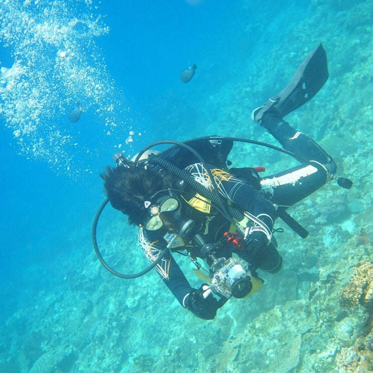 PULUZ Adjustable Diving Dual Hand-held CNC Aluminum Lamp Arm Holder for Diving Underwater Photogr...