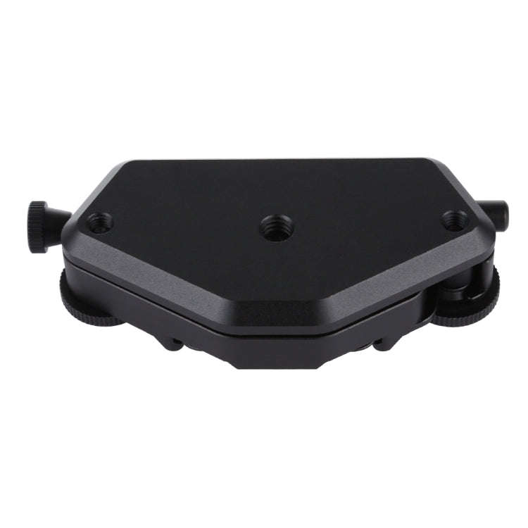 PULUZ Capture Camera Clip CNC Aluminum Alloy Quick Release Clip with Plate (Black)