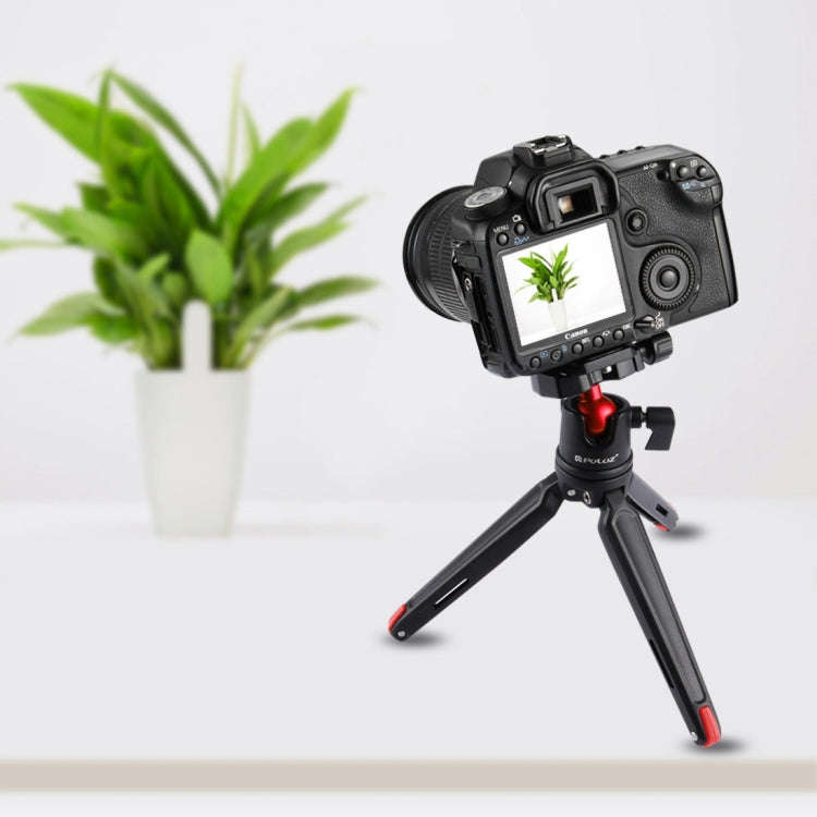 PULUZ Pocket Mini Metal Desktop Tripod Mount with 360 Degree Ball Head for DSLR & Digital Cameras...