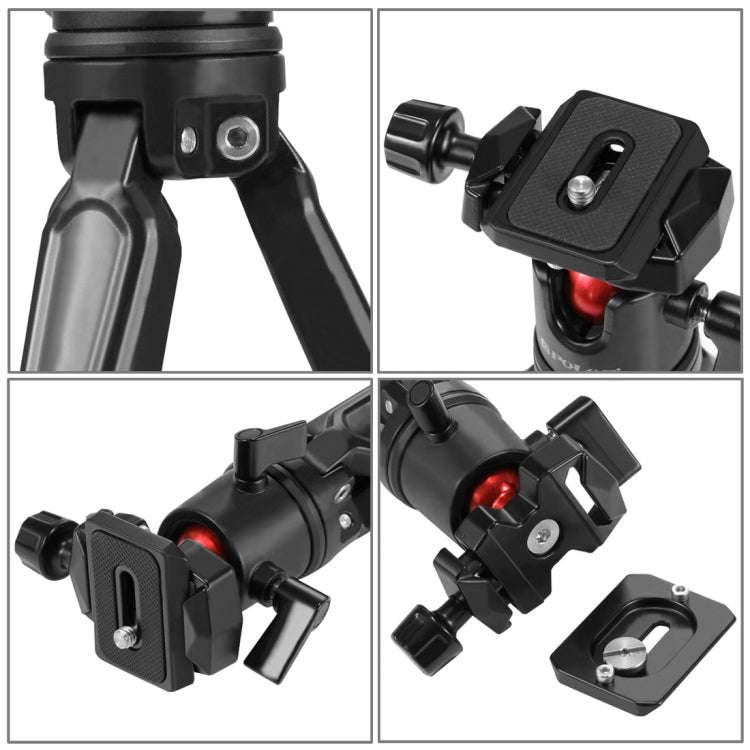 PULUZ Pocket Mini Metal Desktop Tripod Mount with 360 Degree Ball Head for DSLR & Digital Cameras...