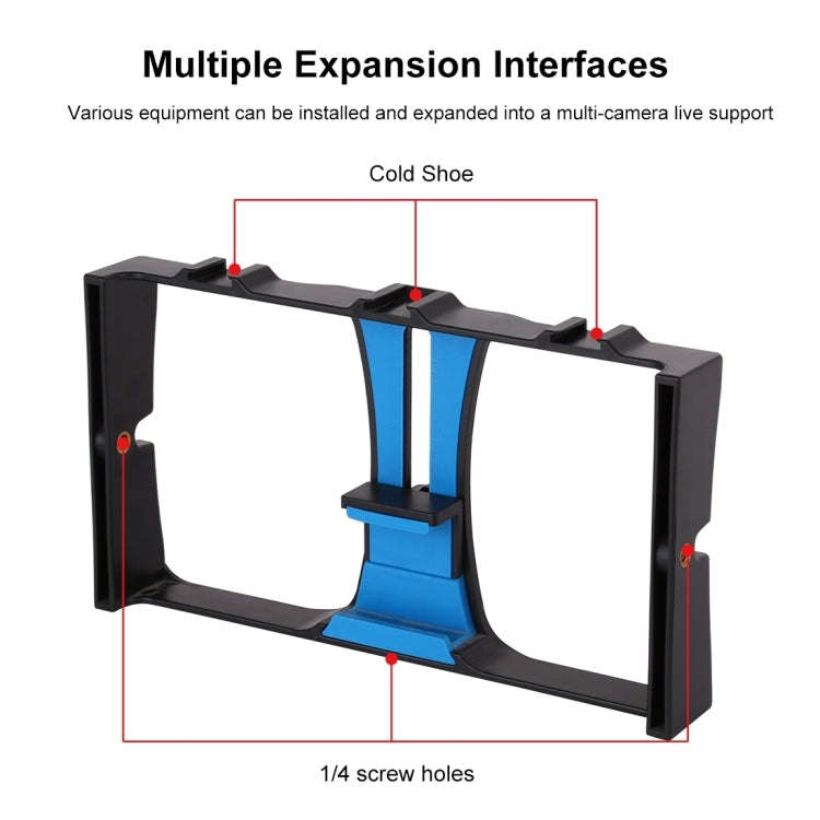 PULUZ Vlogging Live Broadcast Smartphone Video Rig Filmmaking Recording Handle Stabilizer Bracket...