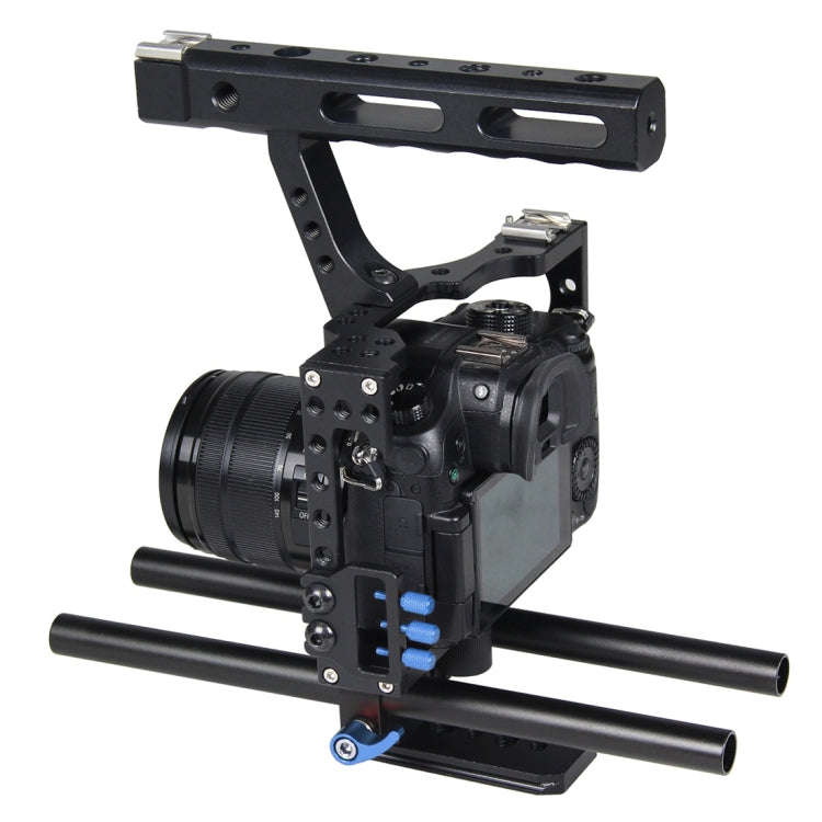PULUZ Camera Cage Handle Stabilizer for Sony A7 & A7S & A7R, A7 II & A7R II & A7S II, A7R III & A...