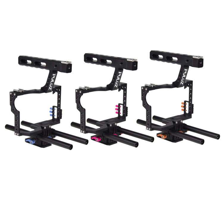 PULUZ Camera Cage Handle Stabilizer for Sony A7 & A7S & A7R, A7 II & A7R II & A7S II, A7R III & A...