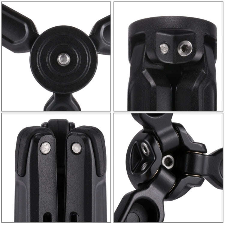 PULUZ Pocket Mini Metal Desktop Tripod Mount with 1/4 inch to 3/8 inch Thread Adapter Screw for D...