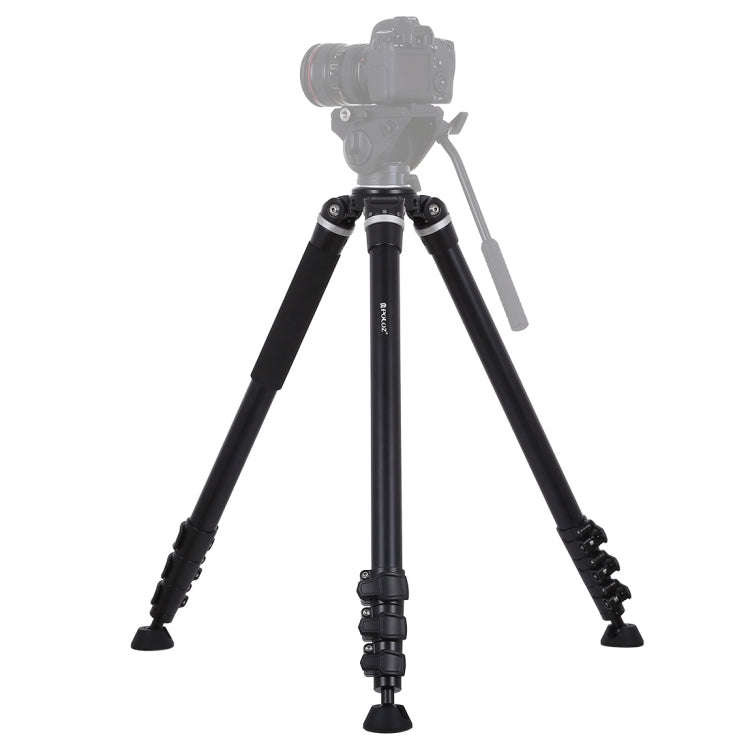 PULUZ 4-Section Folding Legs Metal Tripod Mount for DSLR / SLR Camera, Adjustable Height: 97-180cm