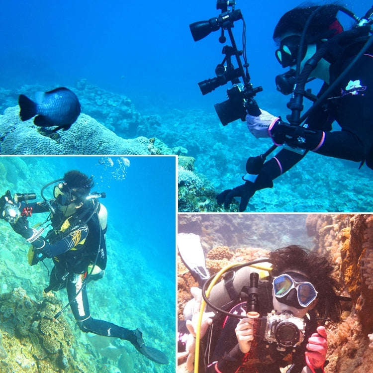 PULUZ Z Shape Aluminum Alloy Handle Bracket Extension Arm Holder for Diving Underwater Photograph...