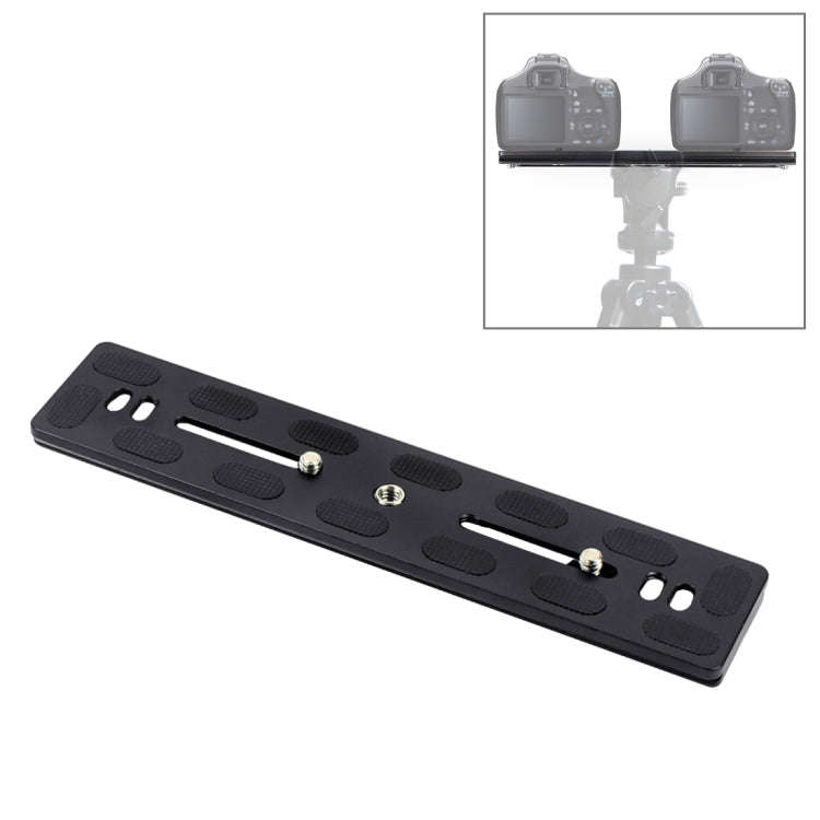 PULUZ 200mm Length PU-200 Aluminum-magnesium Alloy Quick Release Plate QR Clamp for Benro B3 / J2...