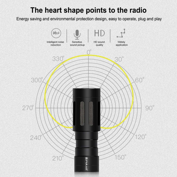 PULUZ Professional Interview Condenser Video Shotgun Microphone with 3.5mm Audio Cable for DSLR &...