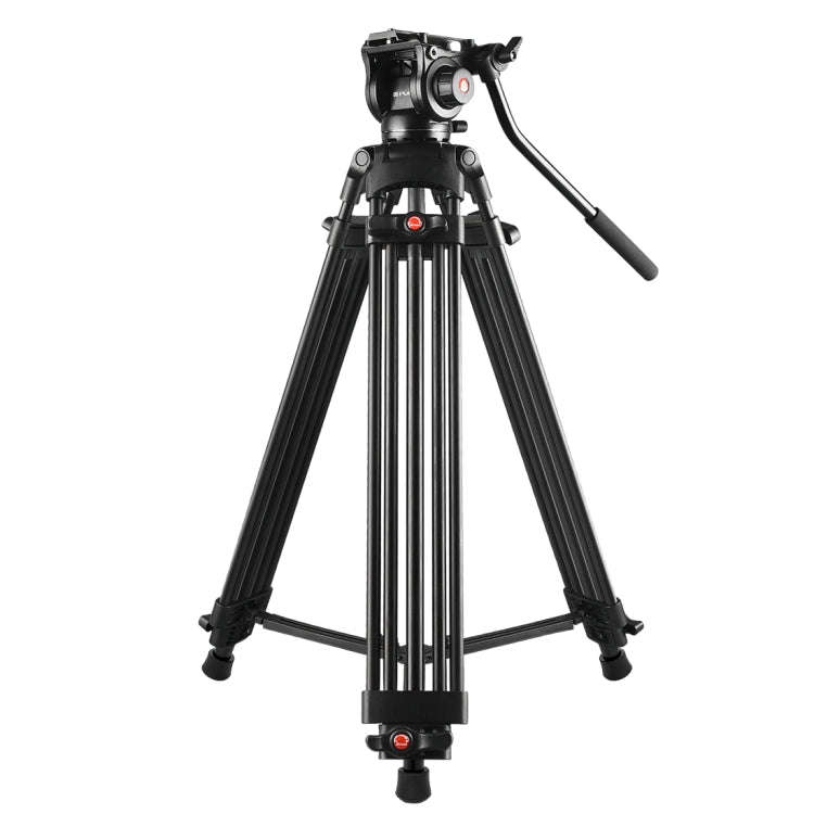 PULUZ Professional Heavy Duty Video Camcorder Aluminum Alloy Tripod with Fluid Drag Head for DSLR...