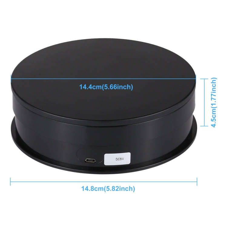 PULUZ 15cm USB Electric Rotating Turntable Display Stand Video Shooting Props Turntable for Photo...