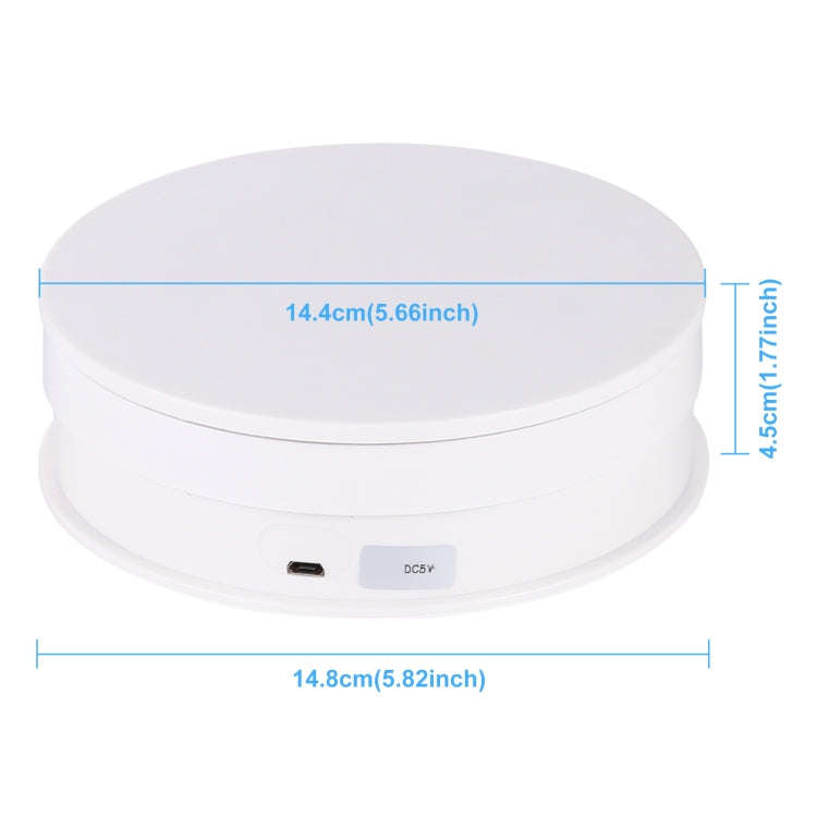 PULUZ 15cm USB Electric Rotating Turntable Display Stand Video Shooting Props Turntable for Photo...