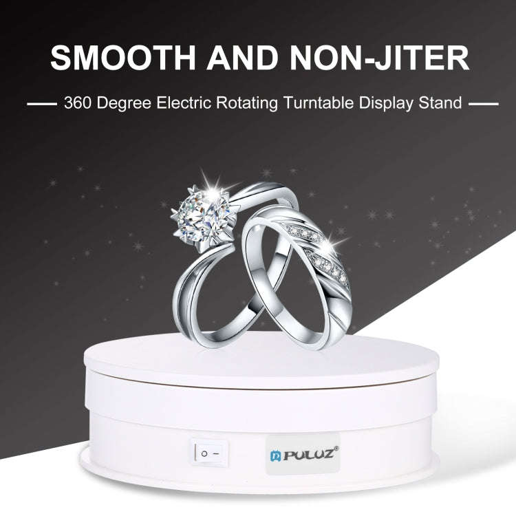 PULUZ 15cm USB Electric Rotating Turntable Display Stand Video Shooting Props Turntable for Photo...