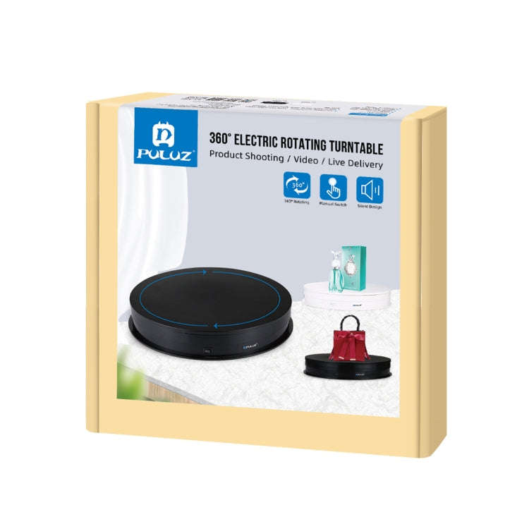 PULUZ 30cm USB Electric Rotating Turntable Display Stand Video Shooting Props Turntable for Photo...