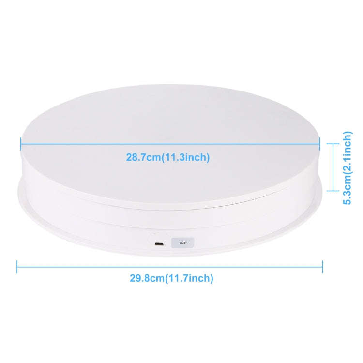 PULUZ 30cm USB Electric Rotating Turntable Display Stand Video Shooting Props Turntable for Photo...