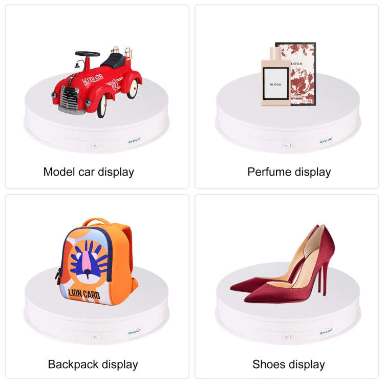 PULUZ 30cm USB Electric Rotating Turntable Display Stand Video Shooting Props Turntable for Photo...