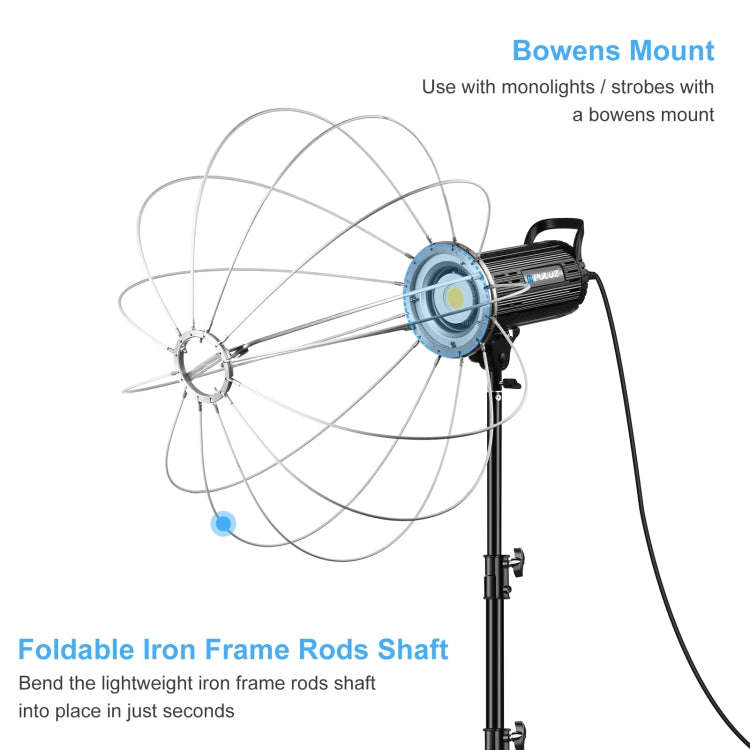 PULUZ 65cm Foldable Lantern Softbox SpeedLite Flash Light Foldable Diffuser