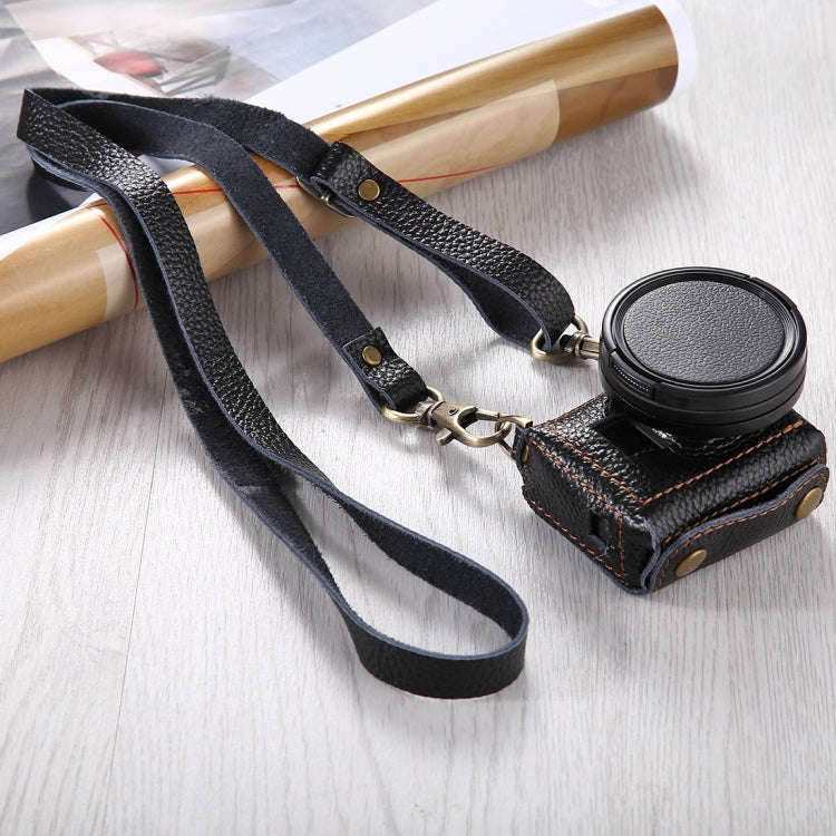 PULUZ for GoPro HERO7 Black /6 /5 Litchi Texture Genuine Leather Housing Case with Set Key Hole &...