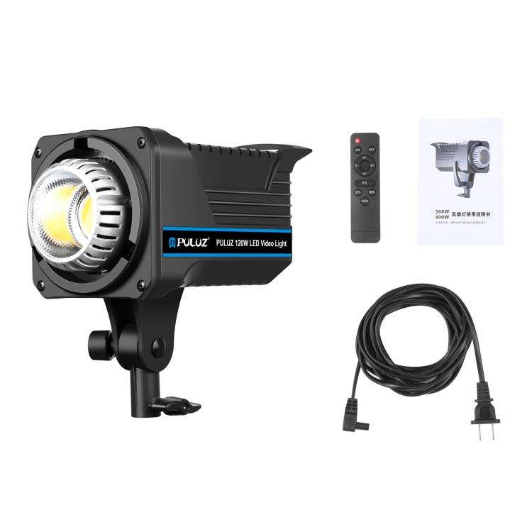 PULUZ 220V 120W Studio Video Light Dual Color Temperature Built-in Dissipate Heat System with Rem...