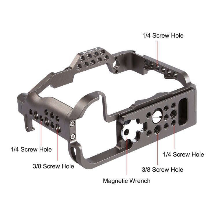 PULUZ Video Camera Cage Stabilizer for Canon EOS R5 / R5C / EOS R6 / R6 II, without Handle(Bronze)