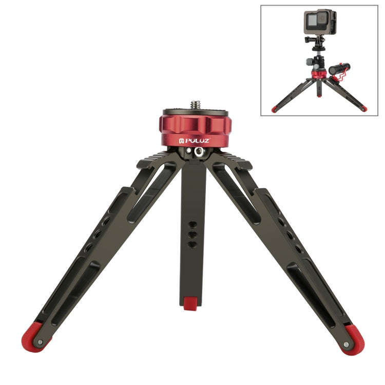 PULUZ Desktop Vlogging Live Tripod Holder with Cold Shoe Bases for DSLR & Digital Cameras, Adjust...