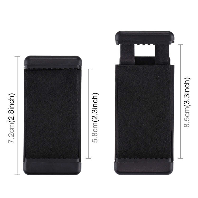 PULUZ Selfie Sticks Tripod Mount Phone Clamp with 1/4 inch Screw Hole for iPhone, Samsung, HTC, S...